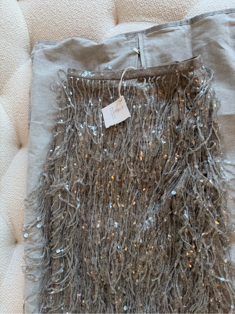 $13000 NWT Brunello Cucinelli Sequin Tassel Maxi Skirt Maru Mendez Laura Saint - Picture 8 of 14